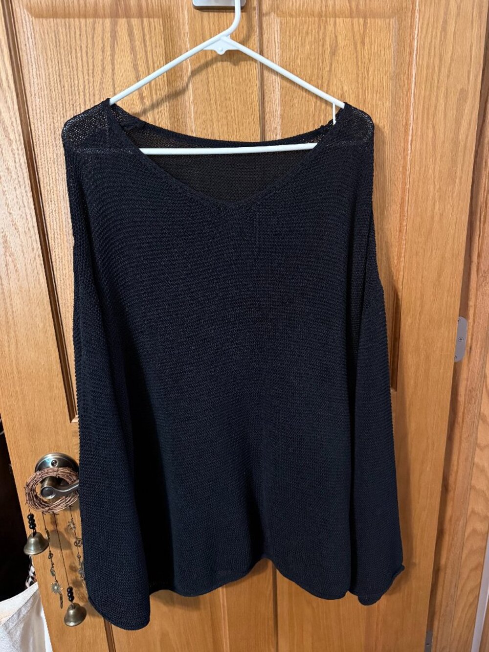 Open Knit Tunic Sweater